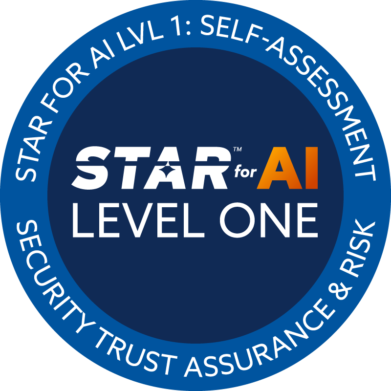 Cloud Security Alliance STAR for AI Level 1 badge